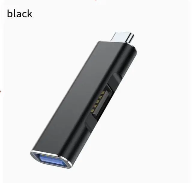 Alt view image 2 of 7 - USB 3.0 2-in-1 hub, Type-C converter, laptop splitter, alloy expansion USB gray