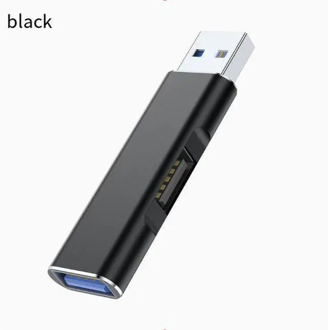 Alt view image 5 of 7 - USB 3.0 2-in-1 hub, Type-C converter, laptop splitter, alloy expansion USB gray