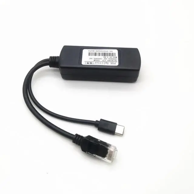 Alt view image 3 of 5 - Gigabit isolated 48V to 5V 2.8A standard PoE splitter, 1000Mbps PoE