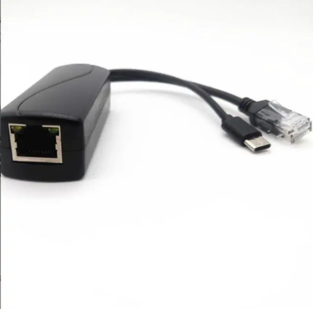 Alt view image 4 of 5 - Gigabit isolated 48V to 5V 2.8A standard PoE splitter, 1000Mbps PoE