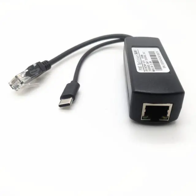 Main image of Gigabit isolated 48V to 5V 2.8A standard PoE splitter, 1000Mbps PoE