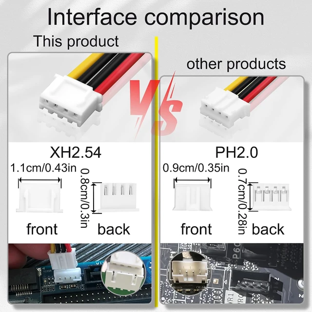Alt view image 6 of 7 - SATA Data Power Combo Cable - XH2.54 4PIN to 7+15P 2-in-1 Adapter for HDD SSD Optical Drive, 6Gbps High-Speed SATA III Cable for PC Motherboard Power Supply