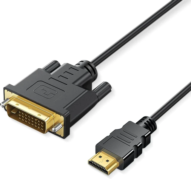 Main image of HDMI to DVI Adapter Cable,Bi Directional DVI-D 24+1 Male to Male