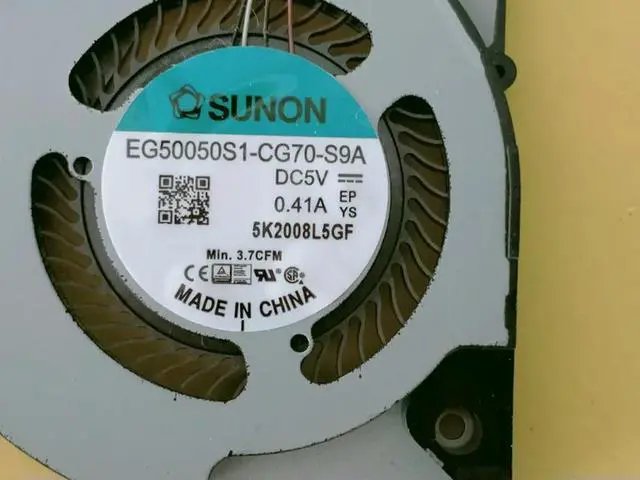 Alt view image 6 of 6 - For /Latitude 5410 laptop CPU cooling, fan 0HHKD2