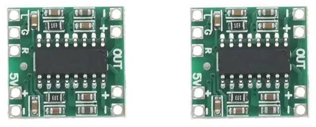 Main image of 2X PAM8403 Digital Amplifier Board 2X3w Class D Efficiency 2.5V To 5V Power Range For DIY Audio Projects