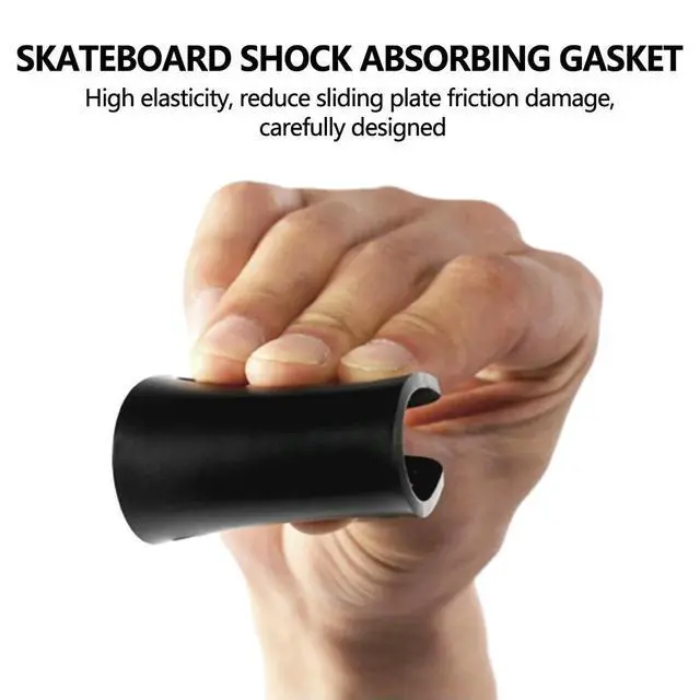 Alt view image 3 of 3 - Pack of 2 Rubber Skateboard Riser Pad 1/8 Inch 3mm Thick for Skateboard Decks