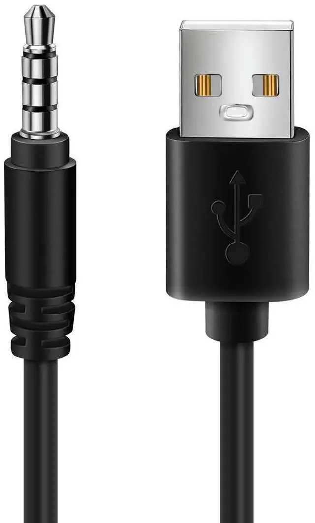 Main image of 3.5mm AUX Audio Jack to USB 2.0 Male Charger Cable Adapter Cord for Car MP3 - Audio Charging Adapter