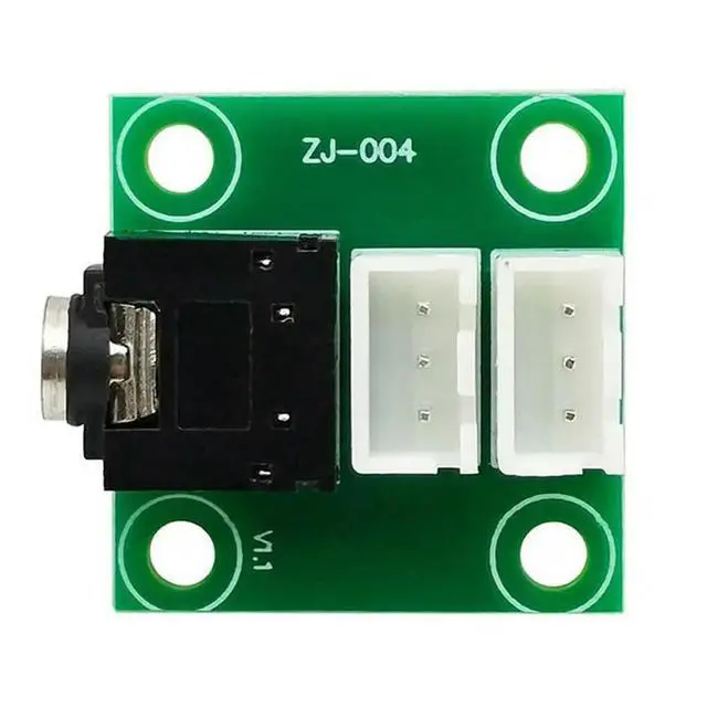 Alt view image 3 of 3 - XH2.54 3P Terminal Headphone Amplifier Chassis 2PCS 3.5MM Audio Signal Transfer Lead Board DIY Wiring Board