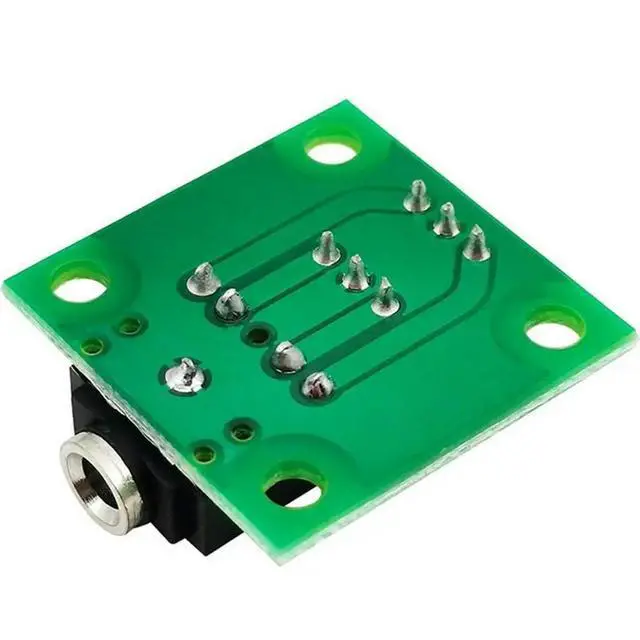 Alt view image 2 of 3 - XH2.54 3P Terminal Headphone Amplifier Chassis 2PCS 3.5MM Audio Signal Transfer Lead Board DIY Wiring Board