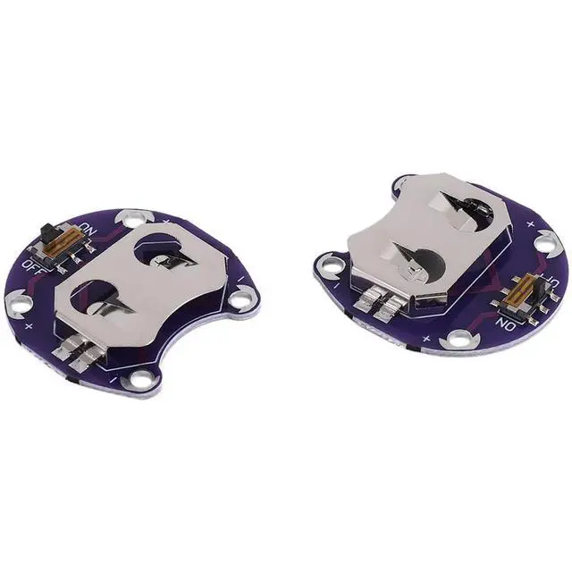 Alt view image 3 of 3 - 2 X Coin Cell Holder for CR2032 - With Switch (2 Pcs)