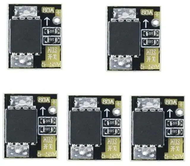 Alt view image 3 of 3 - PWM Regulation 80A High Power MOS Trigger Switch Driver Module Field Effect Tube 5PCS Electronic Control Panel