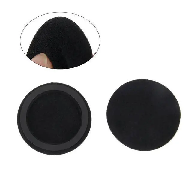 Alt view image 2 of 3 - Black Replacement Ear Pads for K420 Headphone PU Memory Foam Cushions Cozy Wear Ideal Lost Broken Pad Fix