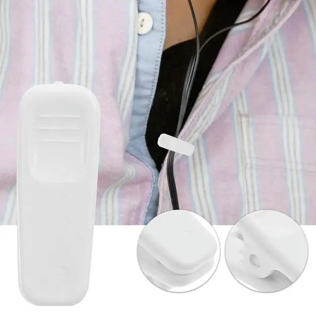 Alt view image 3 of 3 - 10Pcs Headphone Cord Organizer Clip Cord Collar Clamp for Earphones Headset Audio Cable Management