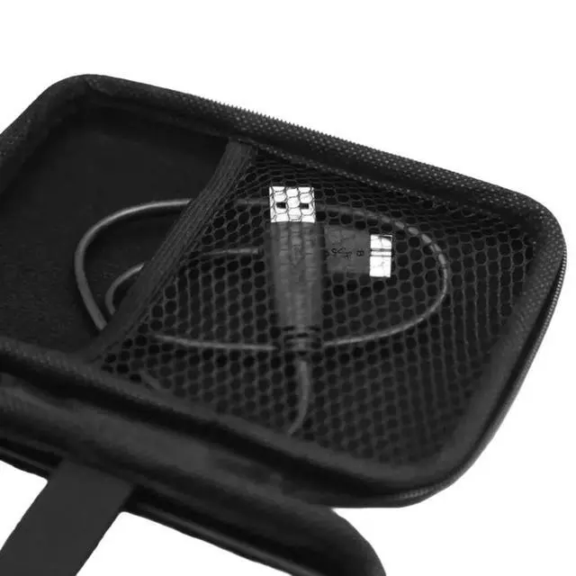Alt view image 2 of 3 - Faux Leather Hard Drive Case Compact Design For Computer Components& Accessories For Travel& O