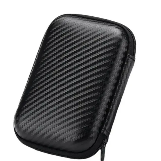 Alt view image 3 of 3 - Faux Leather Hard Drive Case Compact Design For Computer Components& Accessories For Travel& O