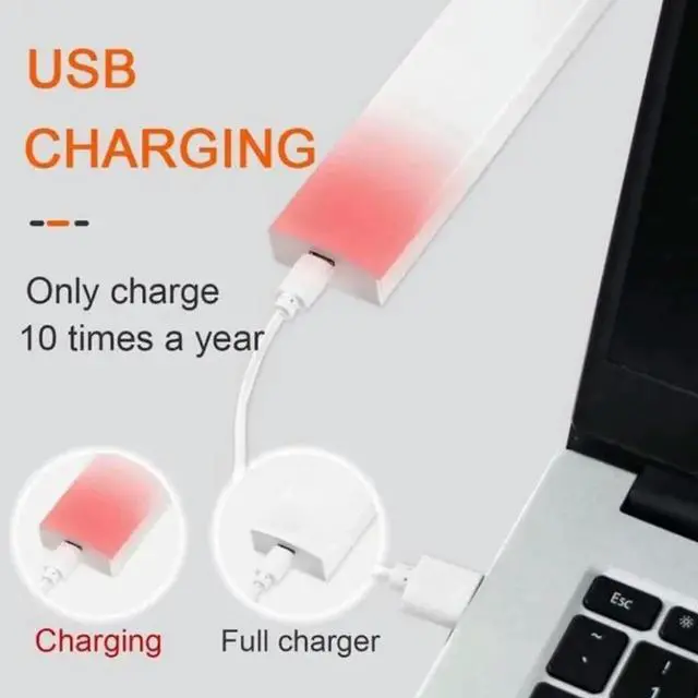 Main image of LED Motion Sensor Night Light, 30Cm, 3-Color Dimming, USB Rechargeable, Minimalist Design For Home Use
