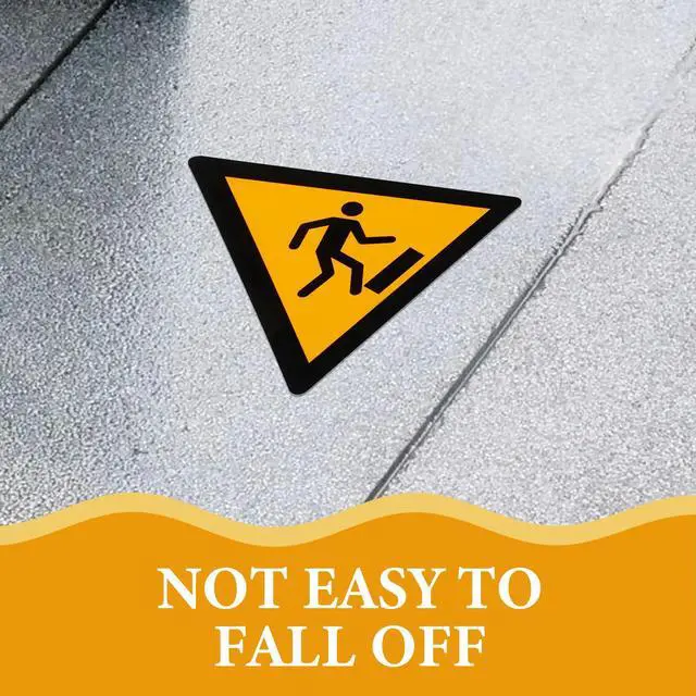 Alt view image 3 of 3 - Danger Sign Stickers Floor Watch Your Step Decal Safety Adhesive Tape Warning Decals Caution Tripping Hazard Travel