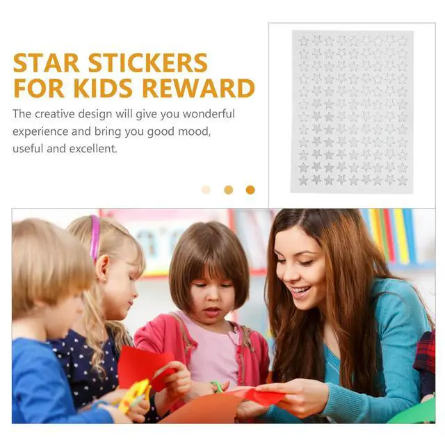 Alt view image 2 of 3 - 10 Sheets Pentagram Reward Stickers Self Adhesive Stickers for Students Teacher Incentive Classroom Motivation Kindergarten