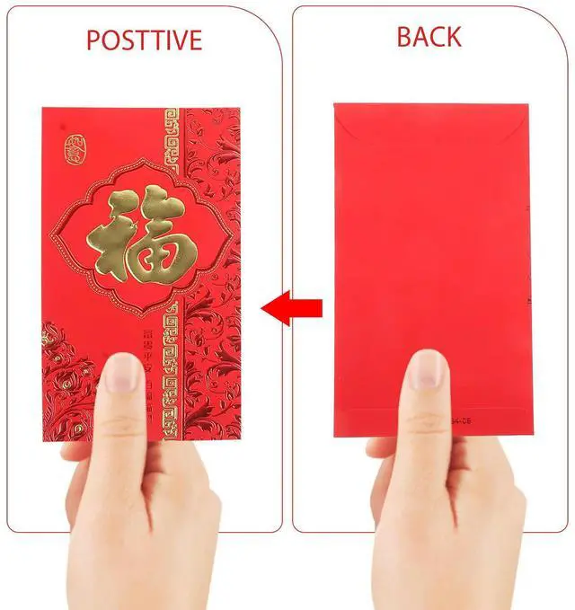 Alt view image 3 of 3 - 6Pcs Cute Red Envelopes Chinese Year 2024 Fu Paper Money Pockets Red Packets for Elders to Younger