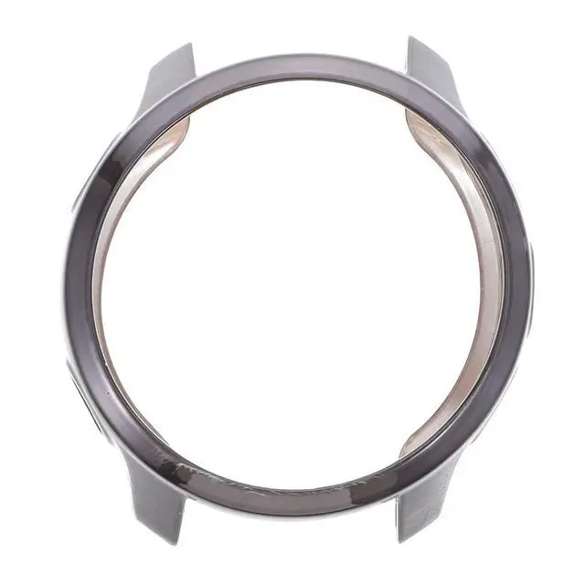 Alt view image 2 of 3 - Grey Electroplated Watch Case Cover Full Protection Tpu Protective Frame for Forerunner 245 Music Scratch Drop Bump