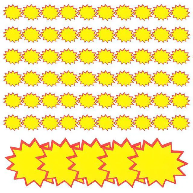 Alt view image 2 of 3 - 100Pcs Blank Price Tags Small Retail Signs Paper Price els for Supermarket Tags Pricing els for Store Display