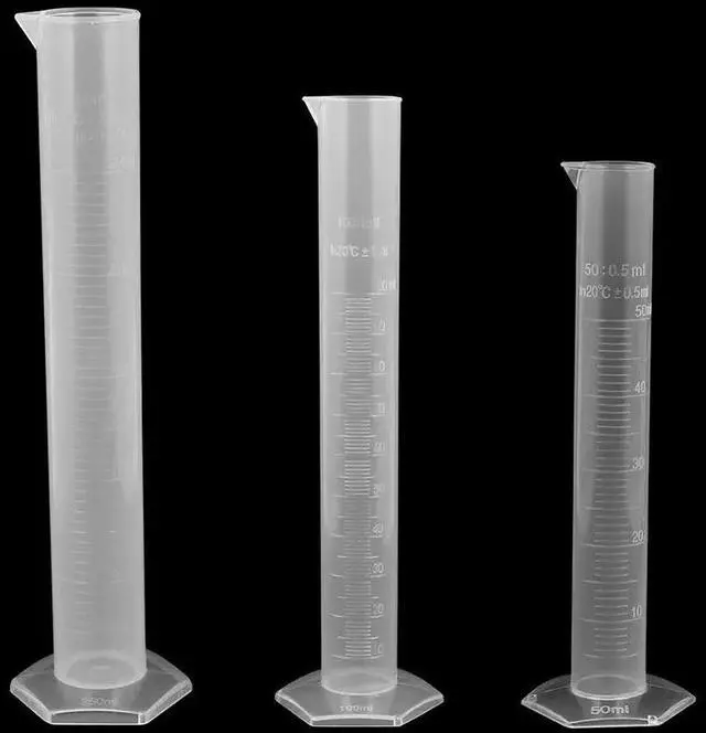 Main image of 1Pcs Premium Thickened Plastic Graduated Cylinder 100Ml Accurate Scale for oratory Science Experiments Middle School