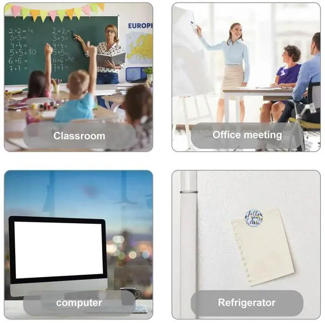 Alt view image 2 of 3 - Feeling Chart Magnetic Sticker PVC Rubber Emotion Wheel Decor for Laptop Computer Refrigerator Freezer Office School Counselor