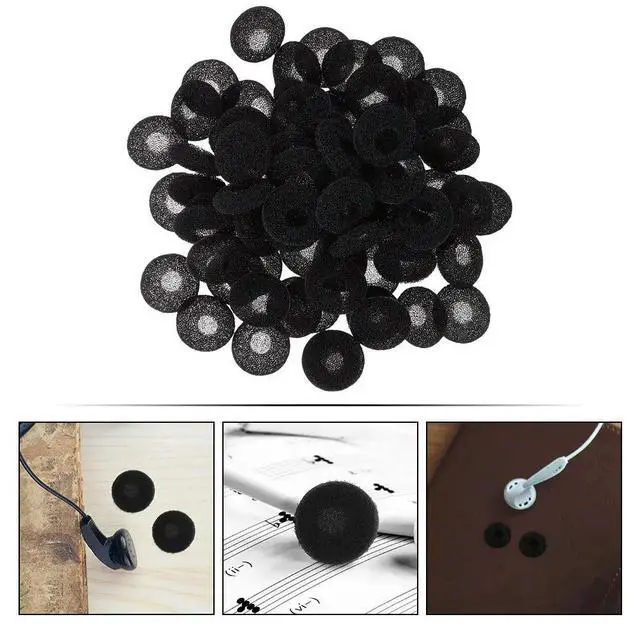 Alt view image 2 of 3 - 200Pcs Replacement Earphone Earpads Soft Comfortable Breathable Earbud Covers Earphone for Daily Use Longevity