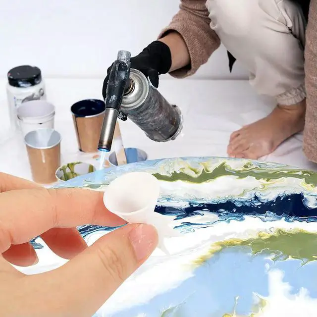 Alt view image 2 of 3 - Silicone Paint Pouring Cups for Acrylic Pouring Fluid Art Mixing Funnel Cup Easy Clean Reusable Painting Supplies Painting Tools