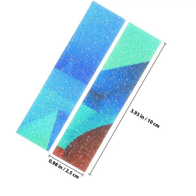 Alt view image 2 of 3 - 6Pcs Sensory Strips Adhesive Stickers Calming Colored Rough Texture Strips Mood Calming Tool for Phone