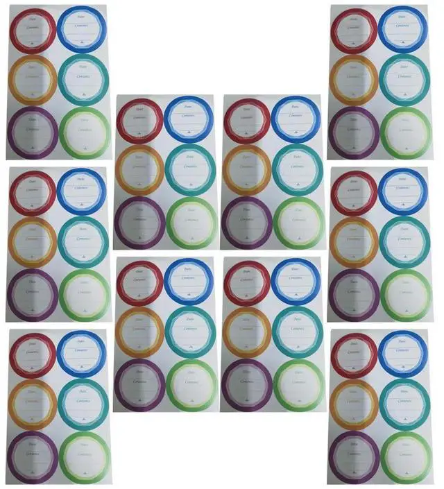 Main image of 60Pcs Waterproof Date els Blank Bottle Stickers for Food Note el Stickers Convenient for Kitchen Office