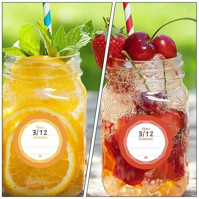 Alt view image 3 of 3 - 60Pcs Waterproof Date els Blank Bottle Stickers for Food Note el Stickers Convenient for Kitchen Office