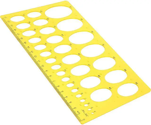Main image of Professional Drawing Template Ellipse Ruler Transparent Plastic Geometric Measuring Tool for Architecture Technical Drawing