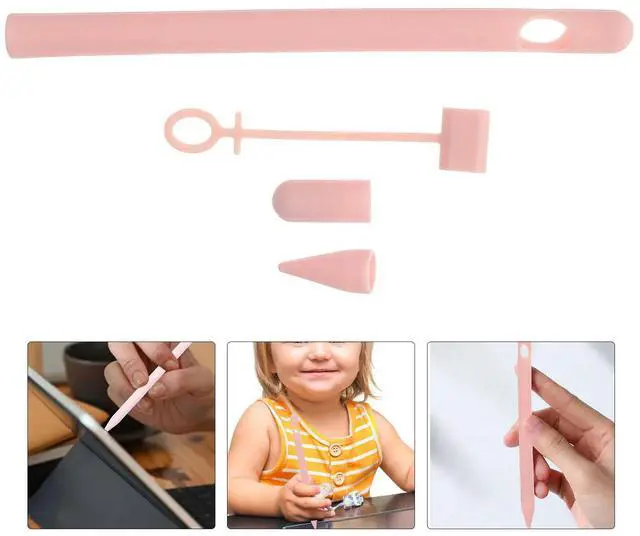 Main image of 1Pcs Handwriting Pencil Protective Sleeve Cartoon Pig Soft Silicone Case Compatible Pencil 1 Anti-Fall Scratch Dirt