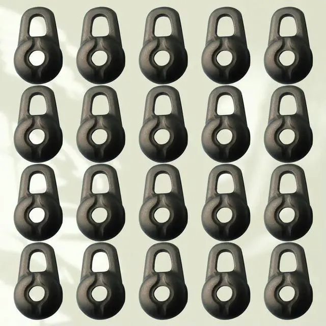 Main image of 20Pcs Earphone Caps Silicone Soft Elastic Earbuds Protector Cover for 10.5-14Mm Headphone Accessories Black