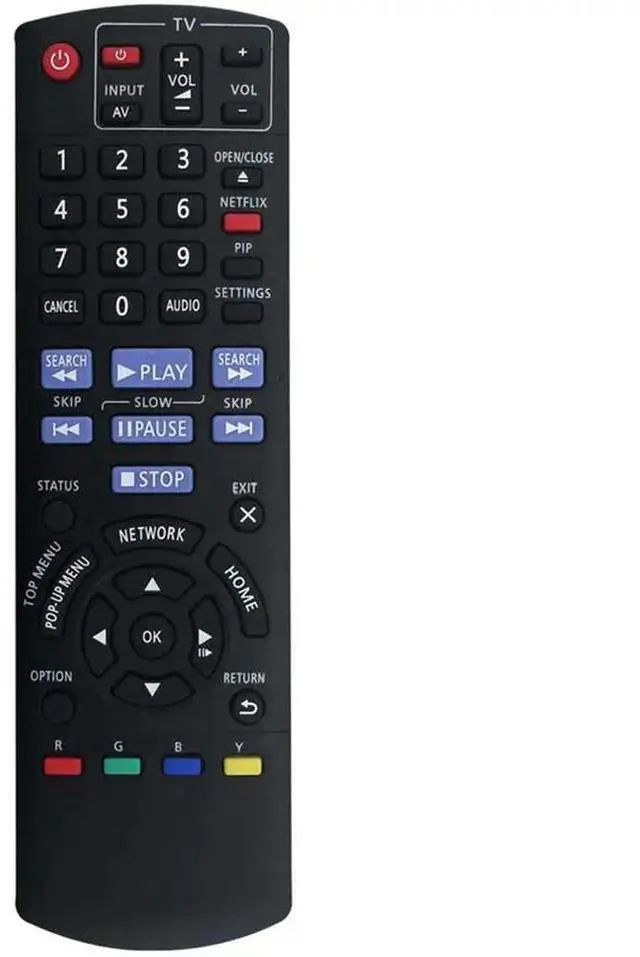 Main image of Replacement Remote Control For Panasonic DMP-BD77 DMP-BD87 DMP-BD871 DMP-BD875 DMP-DB87P-K N2QAYB000734 Blu-Ray