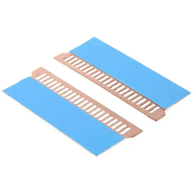 Alt view image 3 of 3 - 4 Pcs Pure Copper Notebook Gaming Laptop Memory Heatsink Cooling Radiator RAM Memory Cooler Heat Sink 0.5Mm