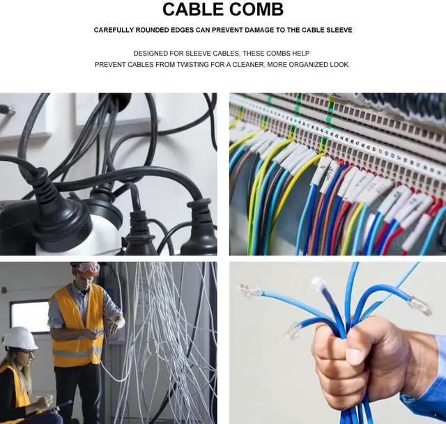 Alt view image 3 of 3 - 24Pcs Variety Pack 6Pin 8Pin 24Pin for Sleeved Cables Prevent Twisting Rounded Edges Cable Organizer Manager