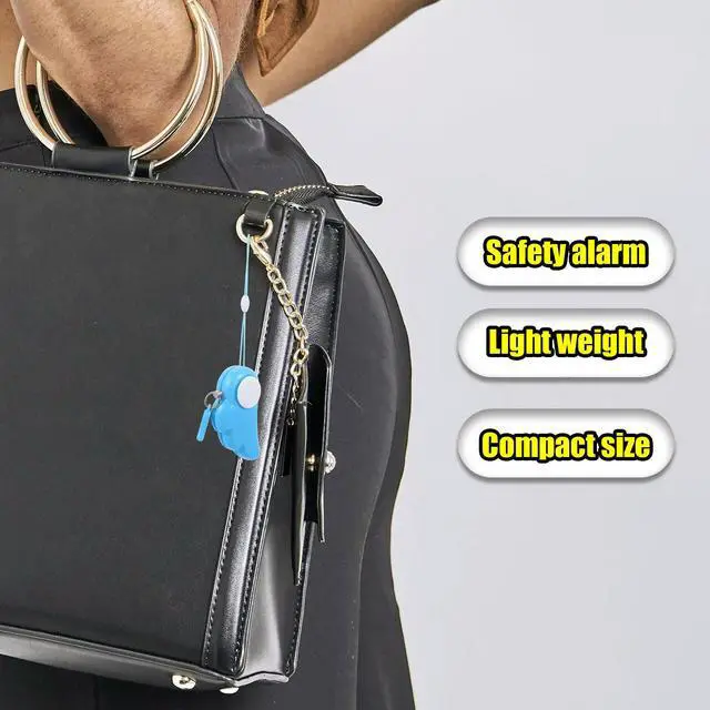 Alt view image 2 of 3 - Personal Alarm Keychain Angel Wing Safe 130Db Emergency Alarm for Outdoor Personal Alarms for