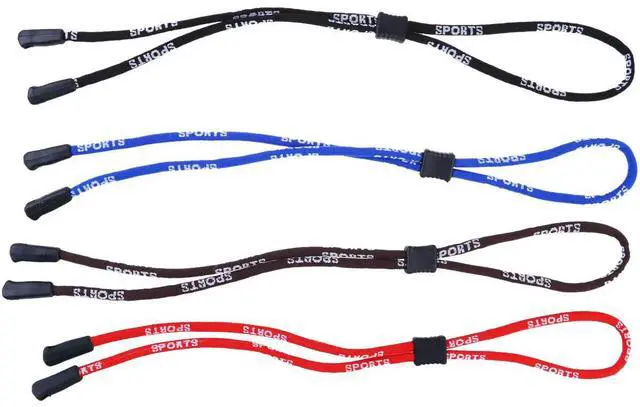 Alt view image 3 of 3 - 4Pcs Eye Glasses Rope Lightweight Non-Slip Eyewear Strap Adjustable Sports Rope Outdoor Colors Non-Slip Eyewear Strap