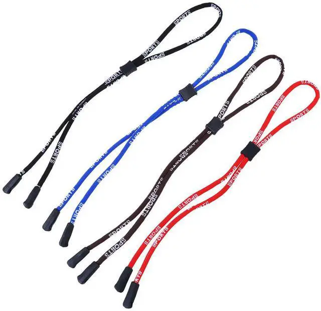 Alt view image 2 of 3 - 4Pcs Eye Glasses Rope Lightweight Non-Slip Eyewear Strap Adjustable Sports Rope Outdoor Colors Non-Slip Eyewear Strap