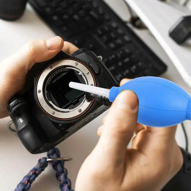 Alt view image 2 of 3 - 2Pcs Silicone Air Blower Dust Cleaner Oval Ball Pump Removal Tool for Camera Lens Phone Keyboard Watch Precision
