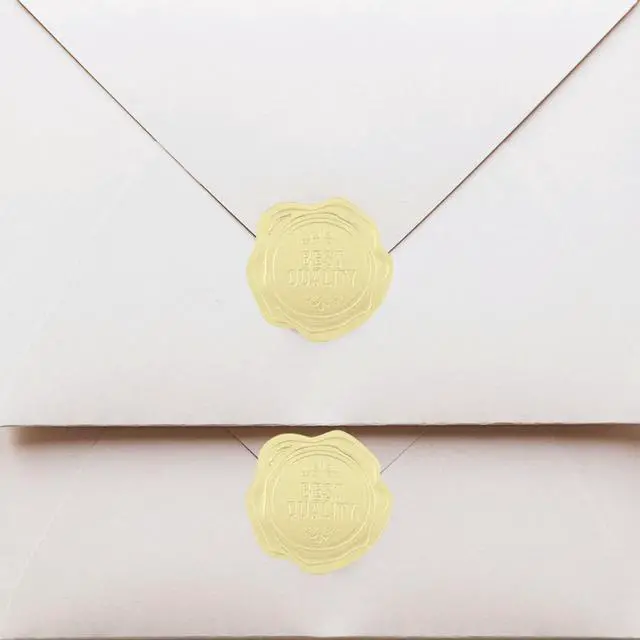 Alt view image 2 of 3 - 20 Sheets Gold Embossed Self-Adhesive Sealing Stickers for Candy Bags Gift Boxes Baking Packaging Party Favors Envelope Seal