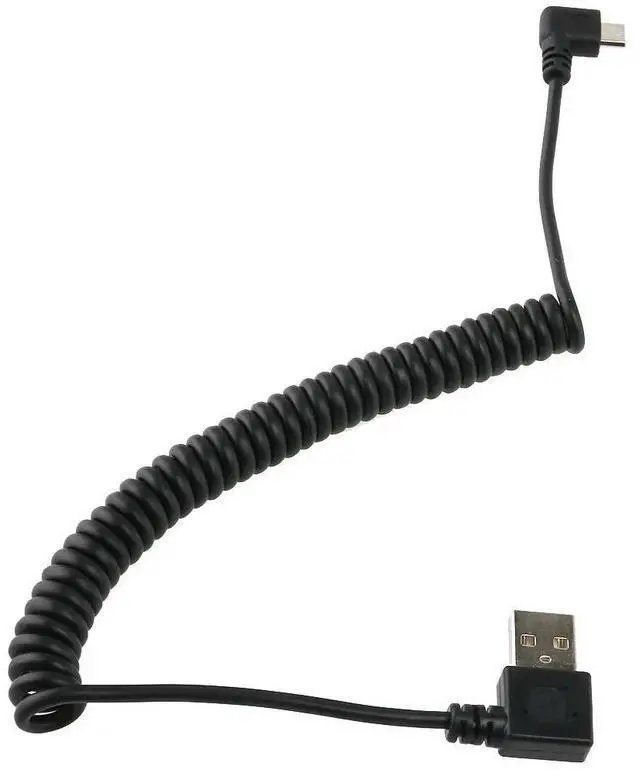 Alt view image 3 of 3 - 1.5m Data Cable Micro USB 5 Pin Male to USB 2.0 Male Spiral Coiled Charging Sync Cable Compatible with Mobile Digital Devices