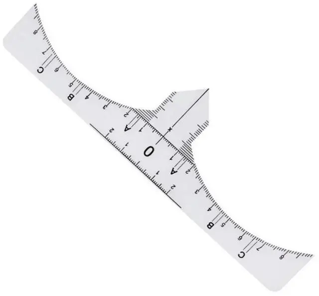 Main image of 10Pcs Eyebrow Ruler High Durability Soft Bendable Brow Stencil Guide for Makeup Artists Beginners Eyebrow Shape Length Placement