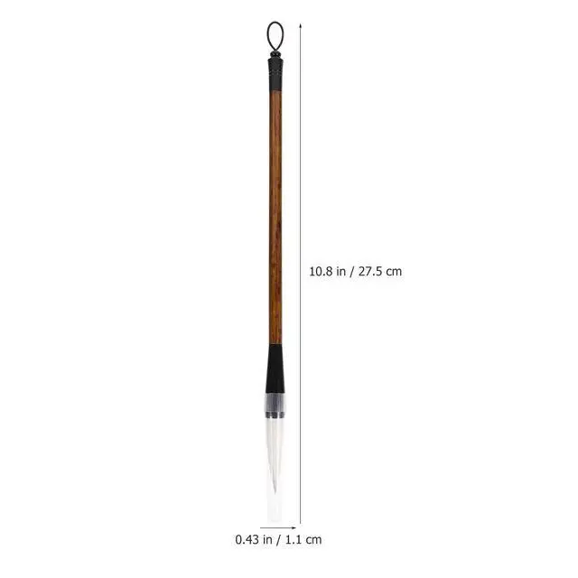 Alt view image 2 of 3 - 3Pcs Chinese Calligraphy Brushes Wooden Handle L Traditional Writing Painting Brush Pen for Beginner Calligraphy Drawing Set