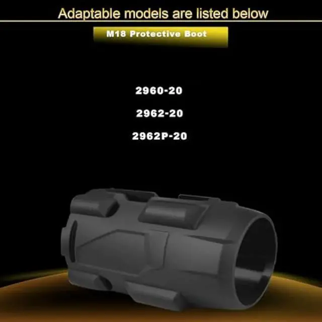 Alt view image 2 of 3 - Fuel Mid-Torque Impact Protective Boot for 3/8in Wrench Compatible with 2960-20 2962-20 2962P-20