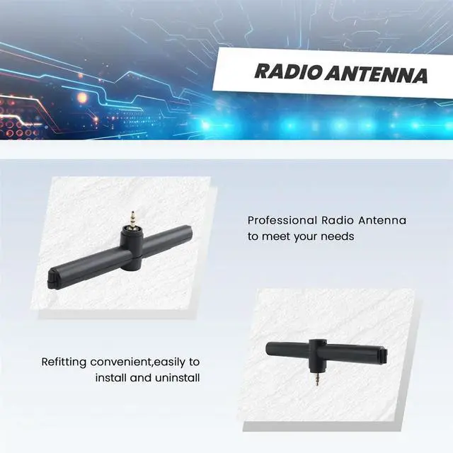 Alt view image 3 of 3 - T-Type Medium Wave MW Antenna for HRD-C919 Radio with 3.5mm Connector Short Wave Antenn