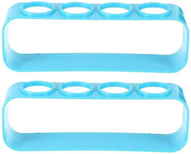 Main image of 2 Pcs PVC Test Tube Rack Display Stand ganizer Holder For Chemical Tubes Tubular Shelf Rack Container Holder Stand