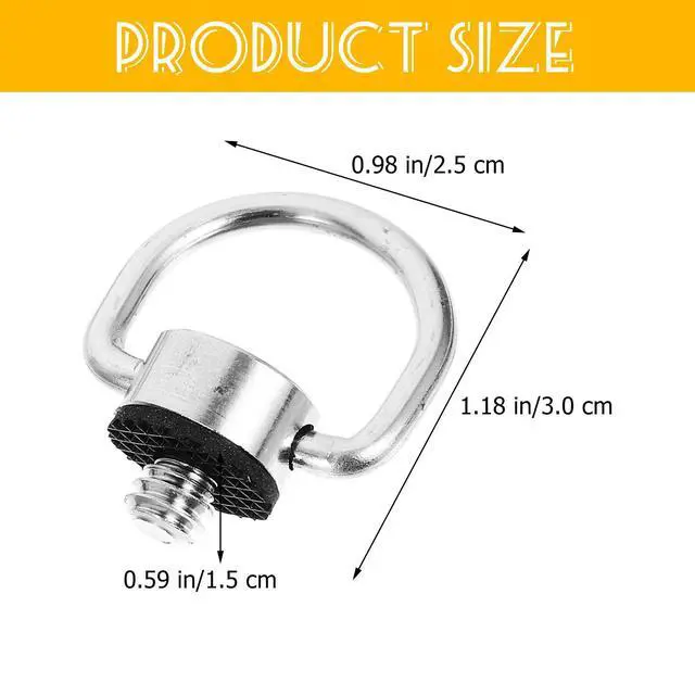 Alt view image 3 of 3 - 2 Pcs Tripod Plate Screw Camera Screws Mount Bracket Release Clamp Accessories Parts